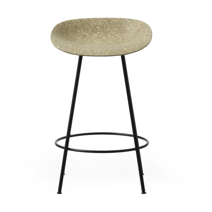 Stołek barowy Mat Barstool 65 cm, Seaweed-Black Steel Normann Copenhagen