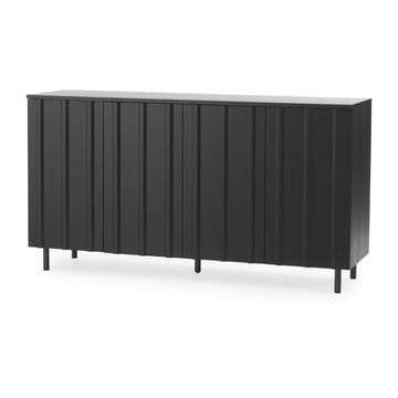 Stolik boczny Rib 45x159 cm - Soft Black - Normann Copenhagen