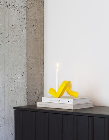 Świecznik Crooked 1 - Yellow - Normann Copenhagen