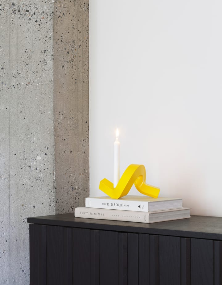 Świecznik Crooked 1, Yellow Normann Copenhagen