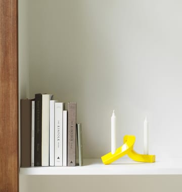 Świecznik Crooked 2 - Yellow - Normann Copenhagen