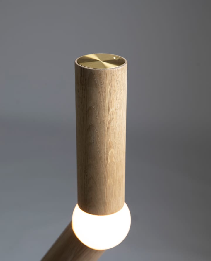 Lampa podłogowa Lightbone o wysokości 124,3 cm, Naturalny dąb Oblure