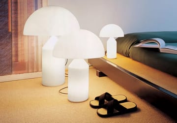 Atollo small 236 lampa stołowa szkło - Opal - Oluce