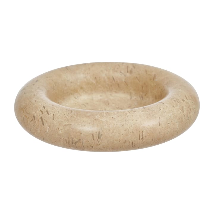 Podstawka pod świecę marmurowy Savi Ø13,8 cm - Beige - OYOY