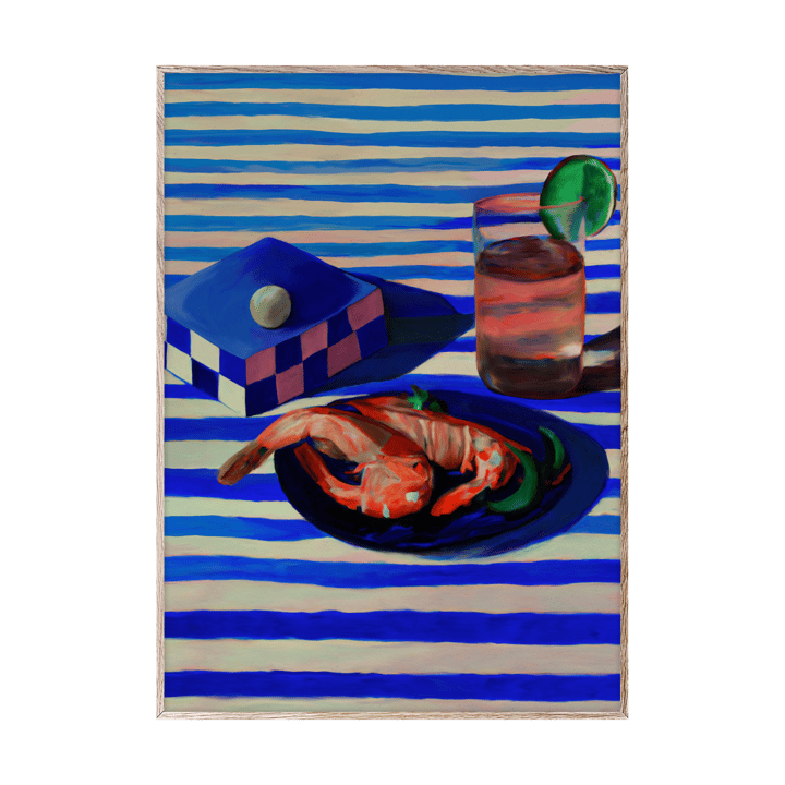 Plakat Shrimp & Stripes, 50x70 cm Paper Collective