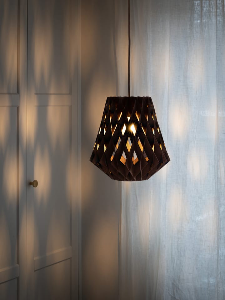 Lampa wisząca Pilke Signature Ø28 cm, Brązowy Pilke