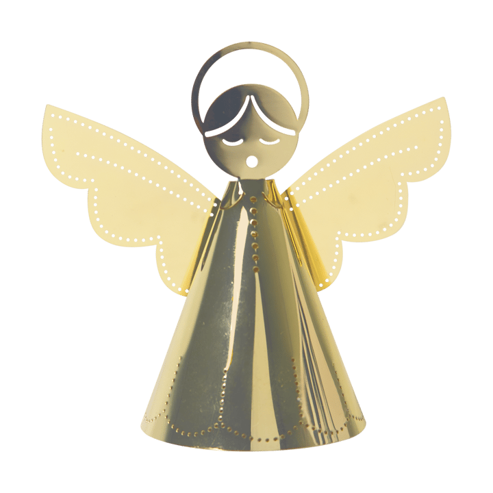 Dekoracja Singing Angel, złota  - 9 cm - Pluto Design