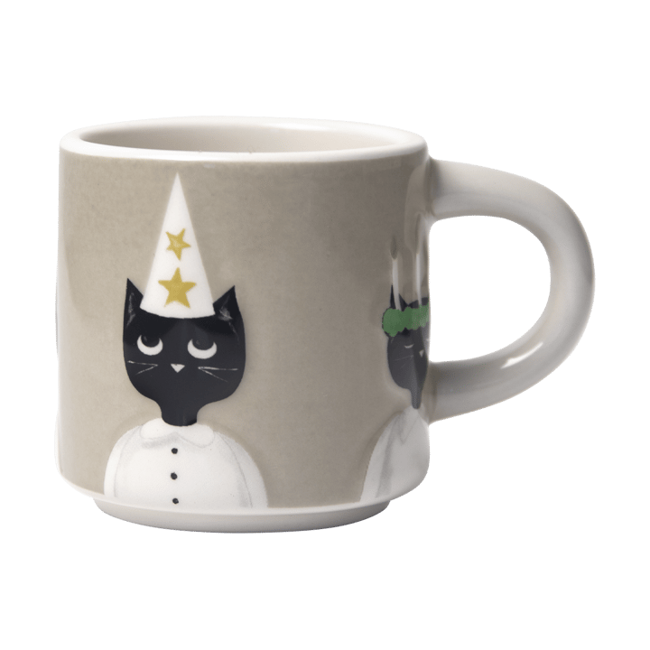 Kuben Christmas Cats - Szaro-biało-czarny - Pluto Design