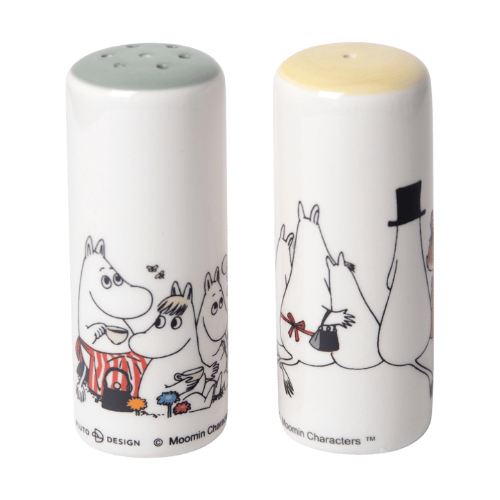 Solniczka i pieprzniczka Moomin Love - Białe-multi - Pluto Design