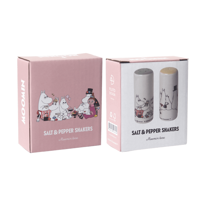 Solniczka i pieprzniczka Moomin Love, Białe-multi Pluto Design