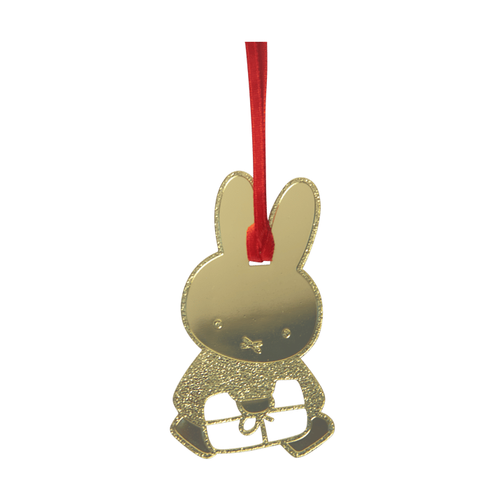 Zawieszka dekoracyjna Miffy Christmas - Złota - Pluto Design