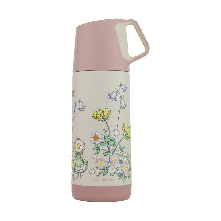 Termos Elsa Beskow Blomsterfesten 35 cl - Biały - Rätt Start