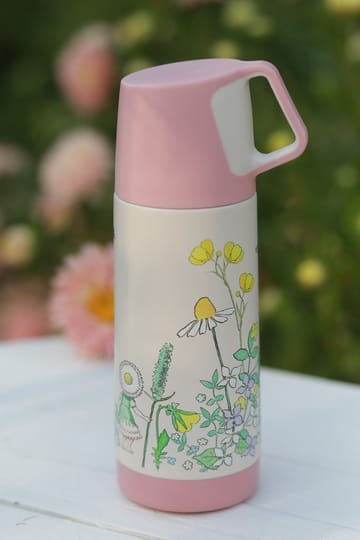 Termos Elsa Beskow Blomsterfesten 35 cl - Biały - Rätt Start