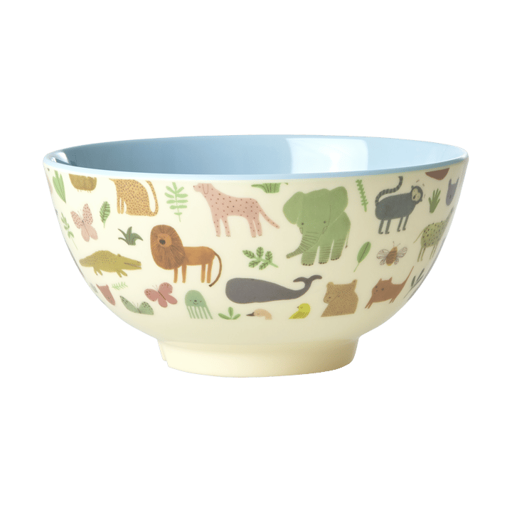 Miska melaminowa Rice Medium - Sweet Jungle Print-Soft blue - RICE