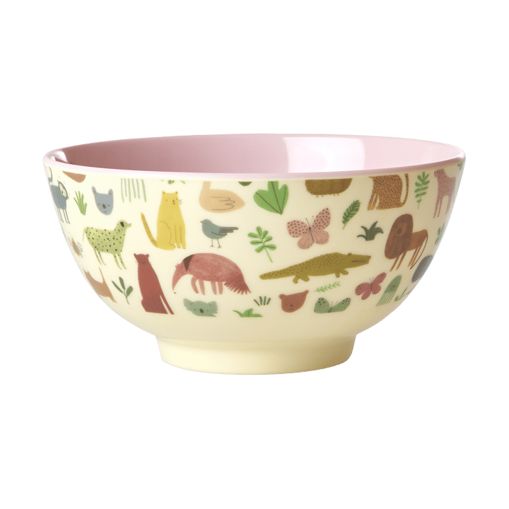 Miska melaminowa Rice Medium - Sweet Jungle Print-Soft Pink - RICE