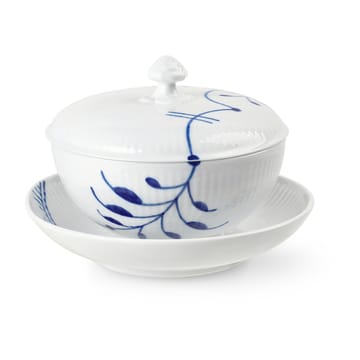 Miska Blue Fluted Mega z pokrywką i podstawką - 38 cl - Royal Copenhagen