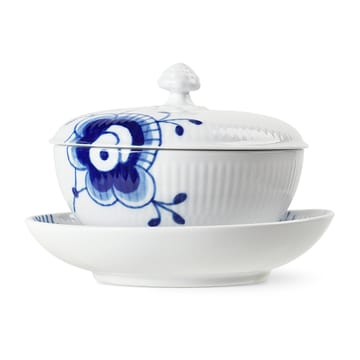 Miska Blue Fluted Mega z pokrywką i podstawką - 38 cl - Royal Copenhagen