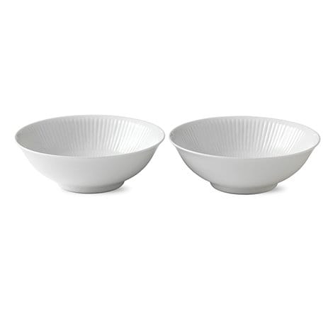 White Fluted miska 2 szt - 350 ml - Royal Copenhagen