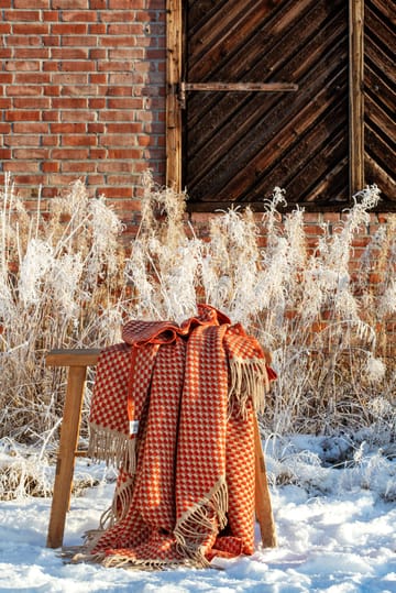 Koc Isak 150x210 cm - Red sumac - Røros Tweed