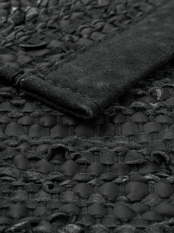 Dywan Leather 140x200 cm - dark grey (ciemnoszary) - Rug Solid