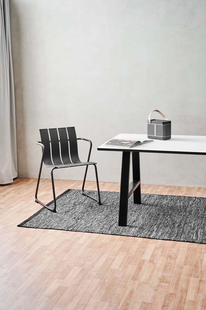 Dywan Leather 75x200 cm, dark grey (ciemnoszary) Rug Solid