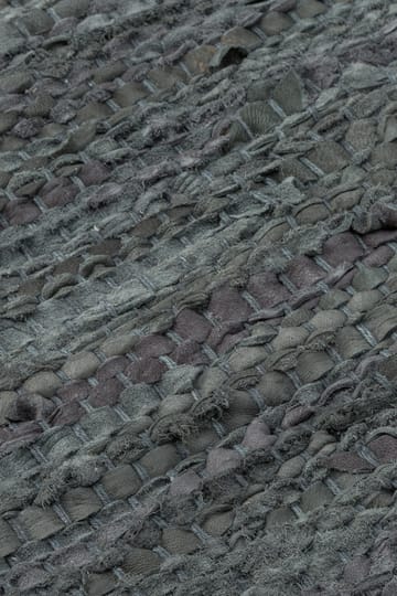 Dywan Leather 75x300 cm - dark grey (ciemnoszary) - Rug Solid