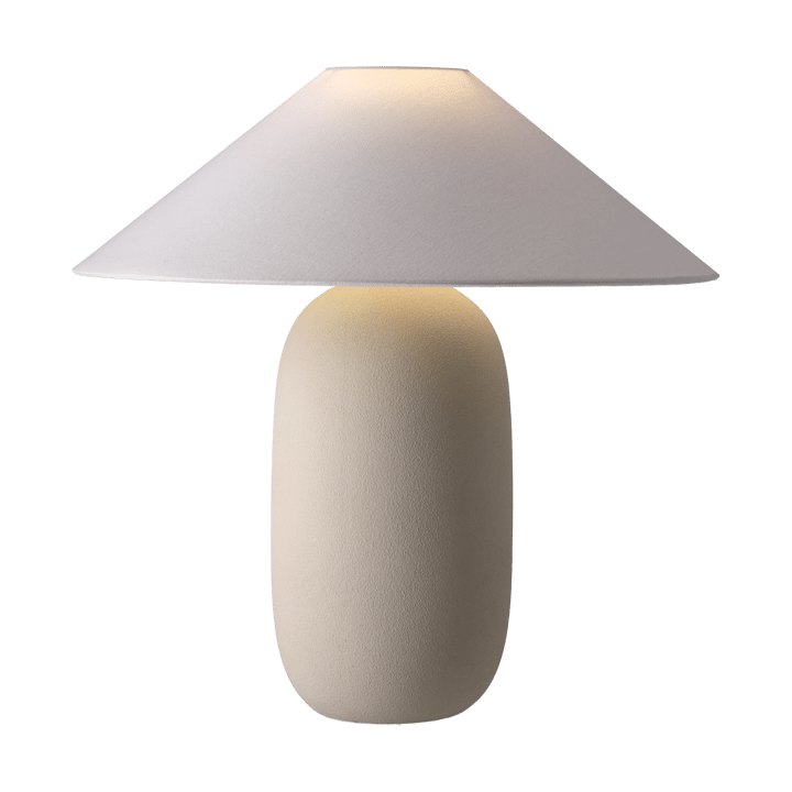 Lampa stołowa Boulder 48 cm beige-white - Podstawa lampy - Scandi Living