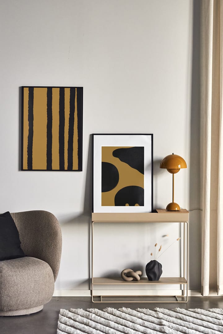 Plakat Contour brązowy - 30x40 cm - Scandi Living