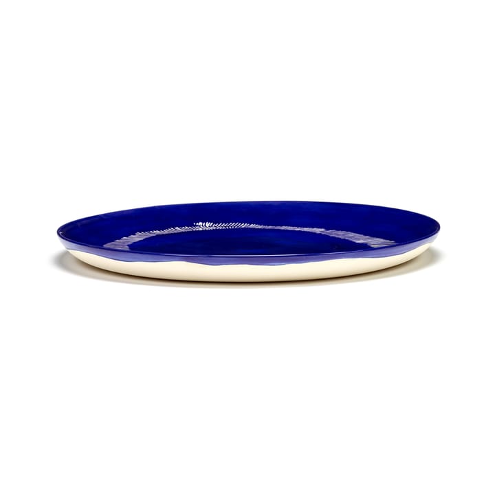 Ottolenghi Feast talerz L Ø26,5 cm 2-pak - Dark blue stripes-white - Serax