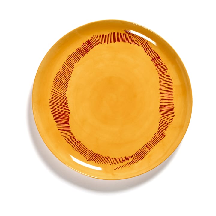 Ottolenghi Feast talerz L Ø26,5 cm 2-pak - Yellow stripes-red - Serax