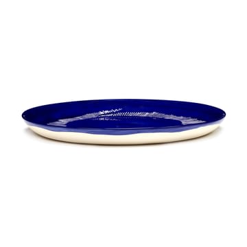 Ottolenghi Feast talerz M Ø22,5 cm 2-pak - Dark blue stripes-white - Serax