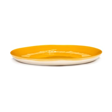 Ottolenghi Feast talerz M Ø22,5 cm 2-pak - Yellow stripes-white - Serax