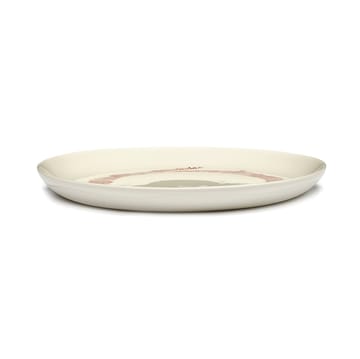 Ottolenghi Feast talerz S Ø19 cm 2-pak - White stripes-red - Serax