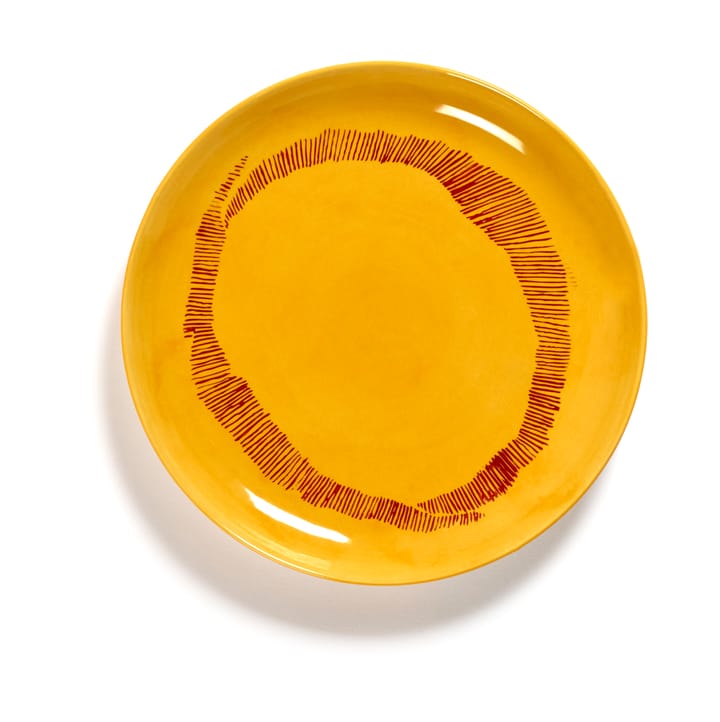 Ottolenghi Feast talerz S Ø19 cm 2-pak - Yellow stripes-red - Serax