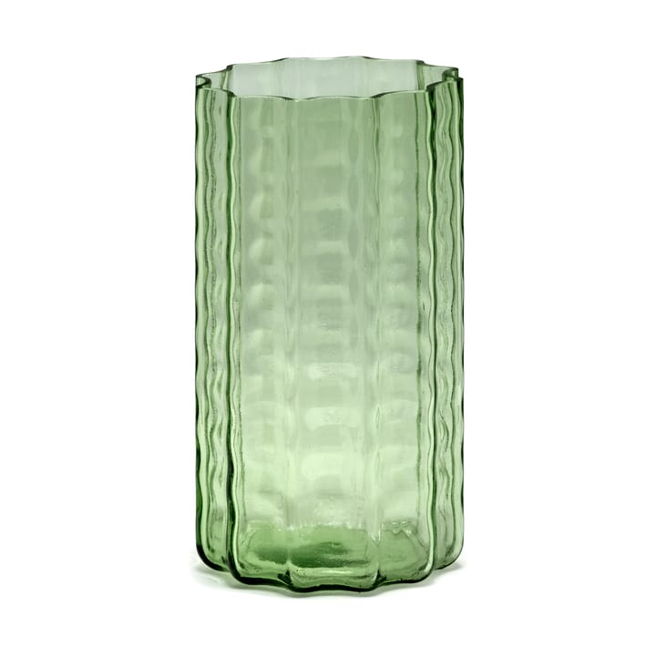 Wazon Waves 01 21 cm - Green-clear - Serax