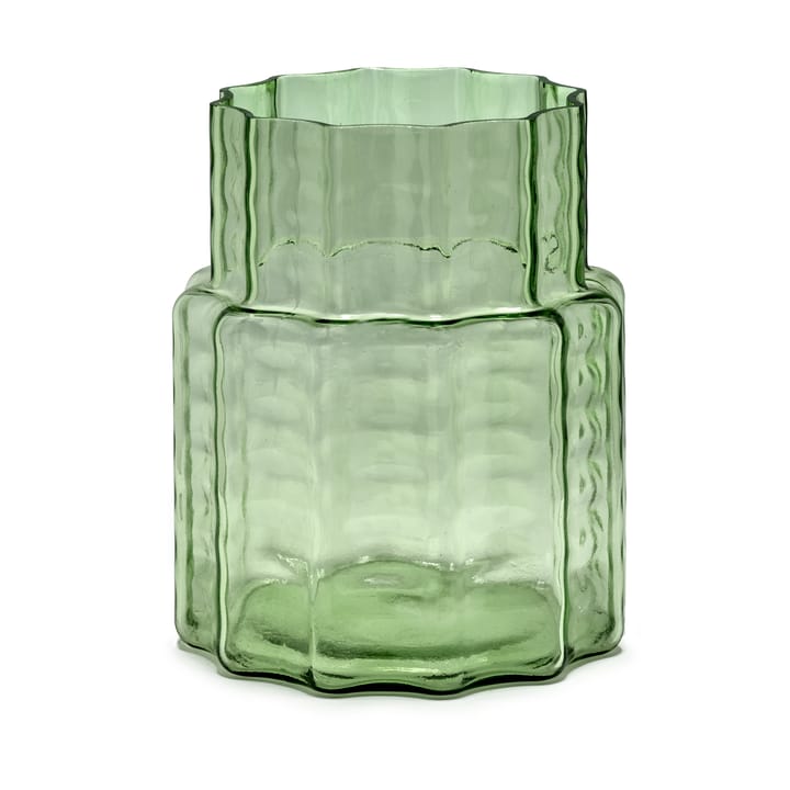 Wazon Waves 04 Ø18x21 cm - Green-clear - Serax