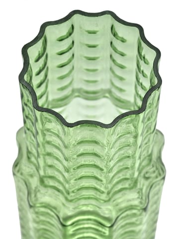 Wazon Waves 05 Ø16x35 cm - Green-clear - Serax