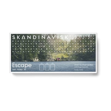 Zestaw prezentowy ESCAPE mini świece zapachowe 3 części - 65 g - Skandinavisk