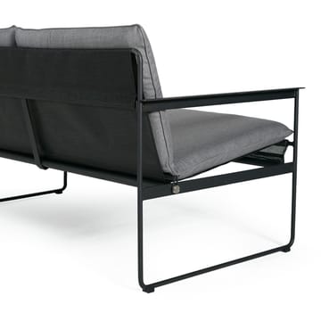 Slow sofa 2-osobowa - Sunbrella szary-czarny stalowy stojak - SMD Design