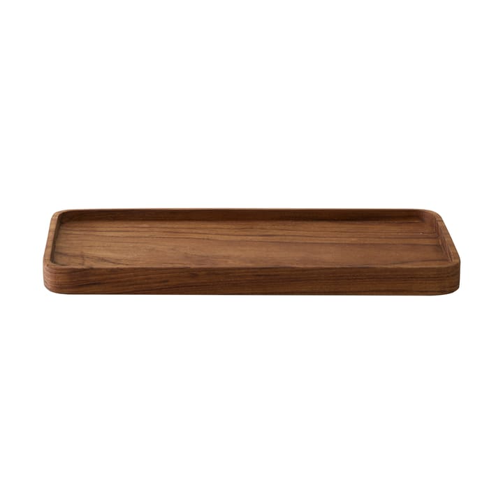 Taca do serwowania Teak 12,5x27,5 cm - Brązowa - Tell Me More