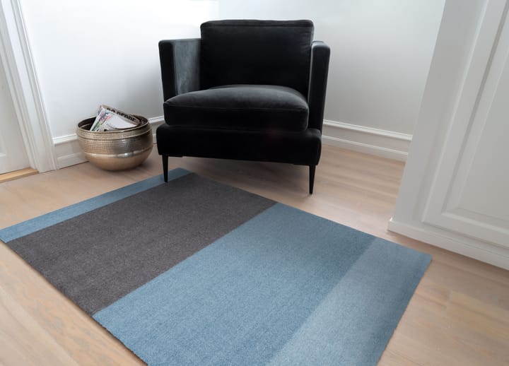 Chodnik Stripes by tica, pasy poziome - Blue-steel grey, 90x130 cm - tica copenhagen