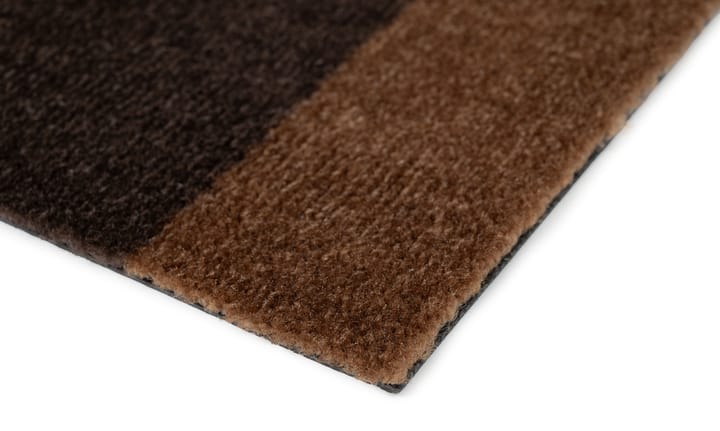 Chodnik Stripes by tica, pasy poziome, Cognac-dark brown-black, 67x120 cm tica copenhagen