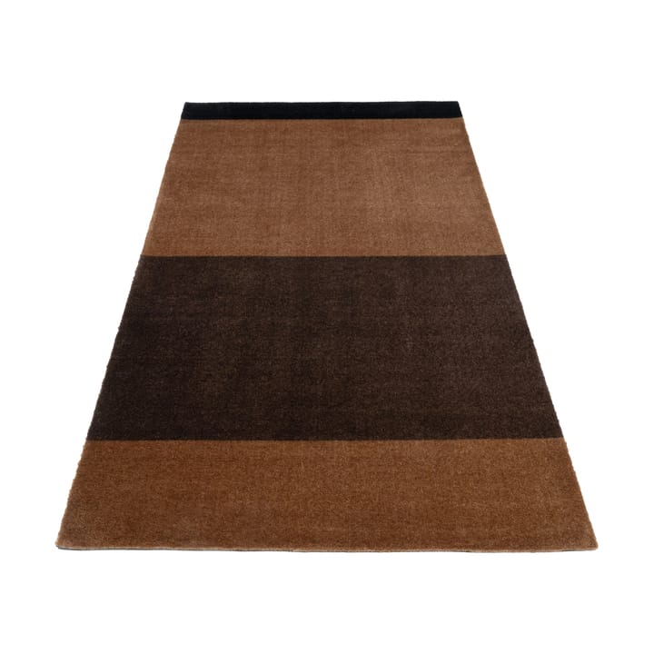 Chodnik Stripes by tica, pasy poziome - Cognac-dark brown-black, 90x200 cm - tica copenhagen