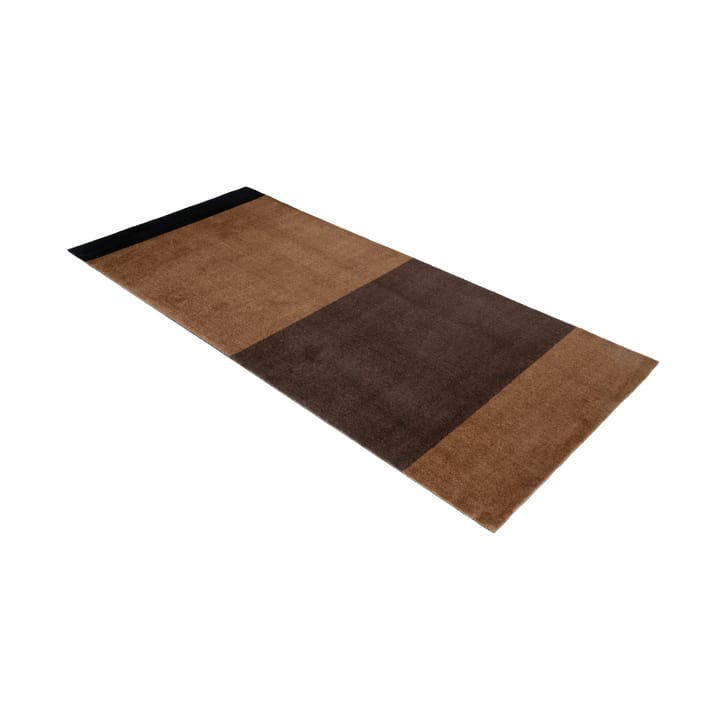 Chodnik Stripes by tica, pasy poziome - Cognac-dark brown-black, 90x200 cm - tica copenhagen