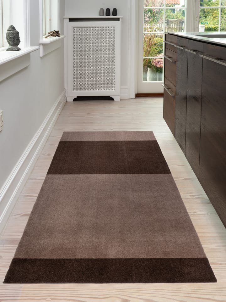 Chodnik Stripes by tica, pasy poziome - Sand-brown, 90x200 cm - tica copenhagen