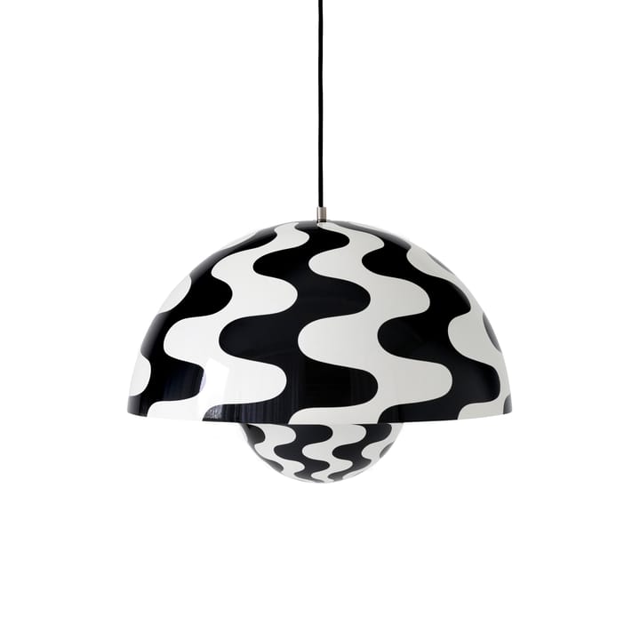 Flowerpot wisząca lampa duża VP2 - Black-white pattern - &Tradition