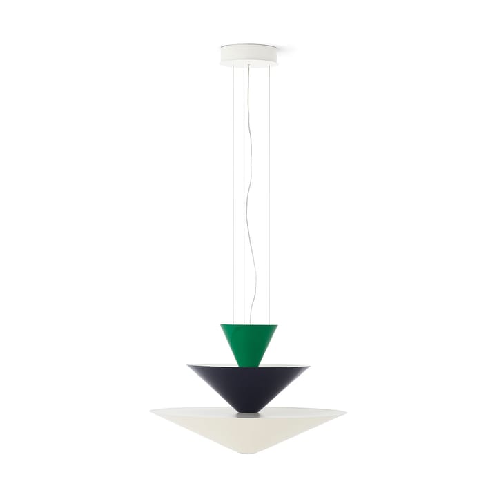 Gio LN14 wisząca lampa Ø60 cm, Signal green-deep blue-ecru &Tradition