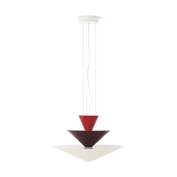 Gio LN14 wisząca lampa Ø60 cm - Vermilion red-d. burgundy-ecru - &Tradition