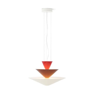 Gio LN14 wisząca lampa Ø60 cm - Vermilion red-d. burgundy-ecru - &Tradition