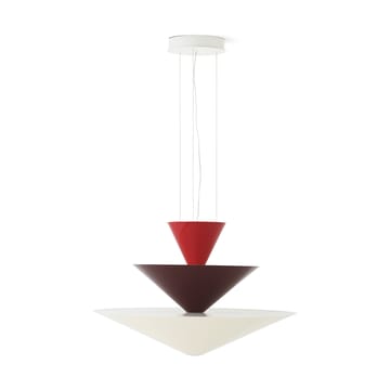 Gio LN15 wisząca lampa Ø92 cm - Vermilion red-d. burgundy-ecru - &Tradition